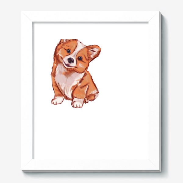 Картина «Собака. Милый рыжий корги»