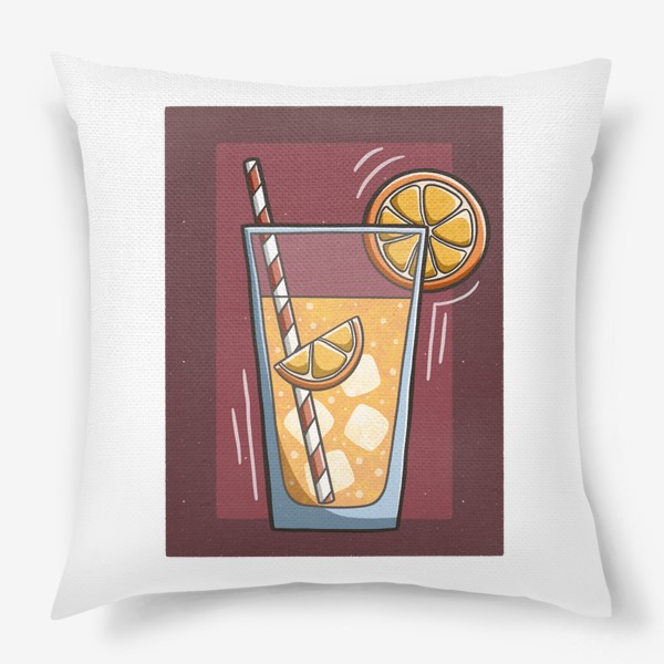 Подушка «Лимонад с апельсином»
