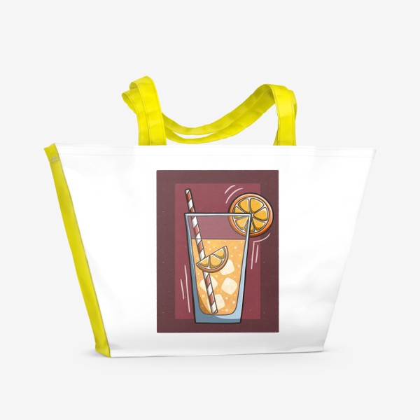 Пляжная сумка «Лимонад с апельсином»
