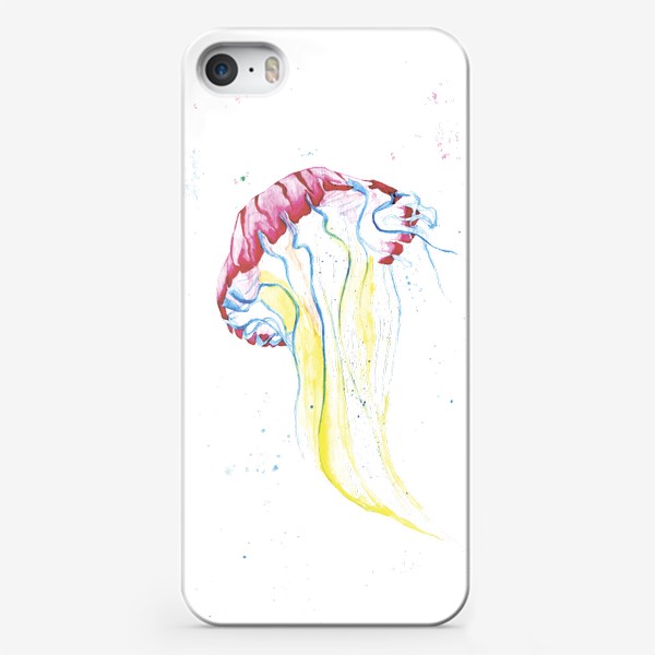 Чехол iPhone «Медуза акварелью»