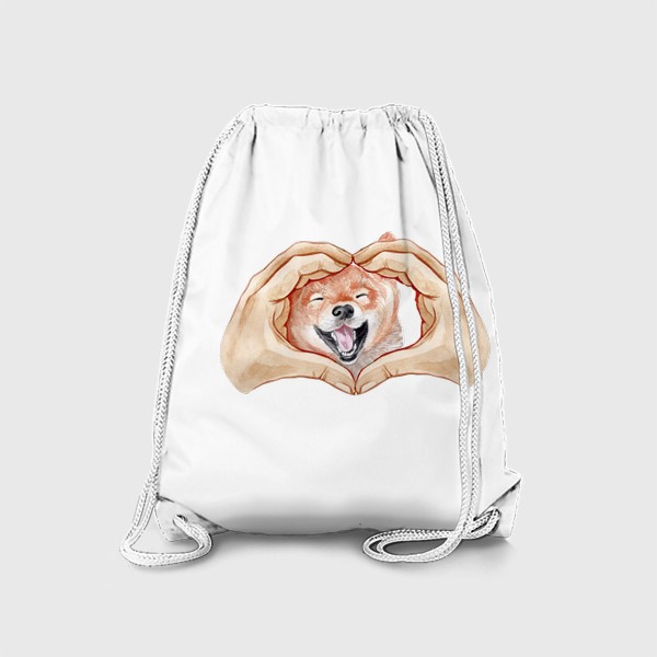 Рюкзак «Собака руки сердце»
