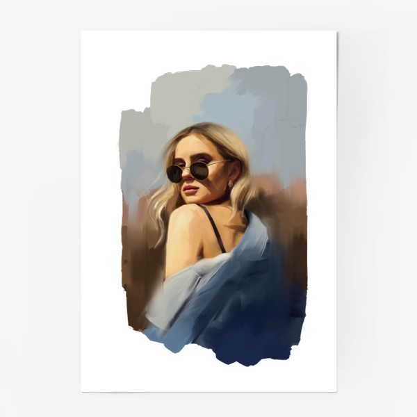 Постер «Девушка в очках»