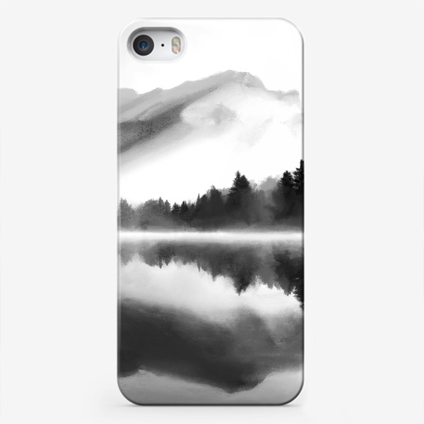 Чехол iPhone «Лес и горы»
