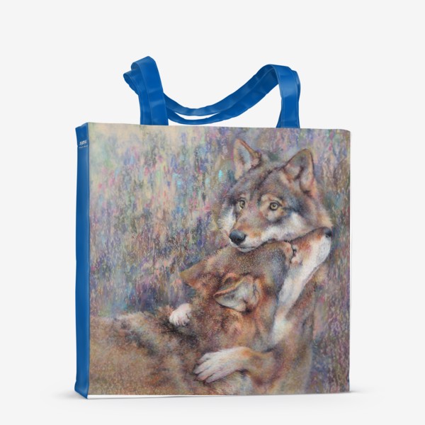 Сумка-шоппер «Волки, любовь, волчья преданность »