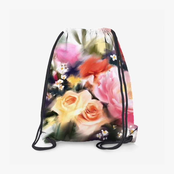 Рюкзак «Букет цветов. Розы и пионы»