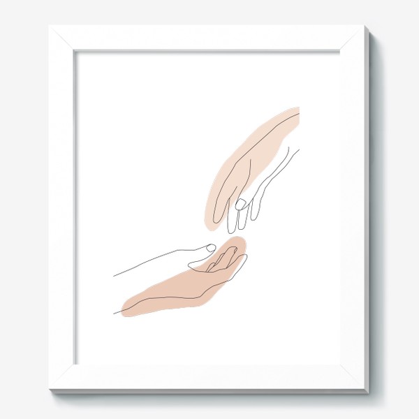 Картина &laquo;Руки, линейный стиль, абстракция, line art&raquo;
