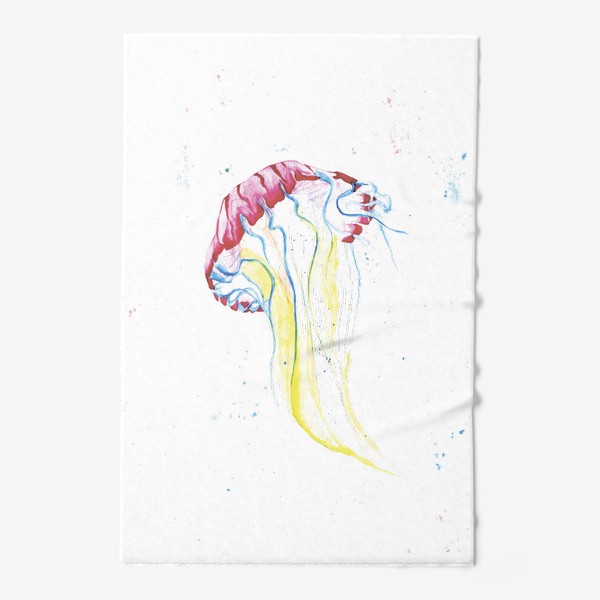 Полотенце «Медуза акварелью»