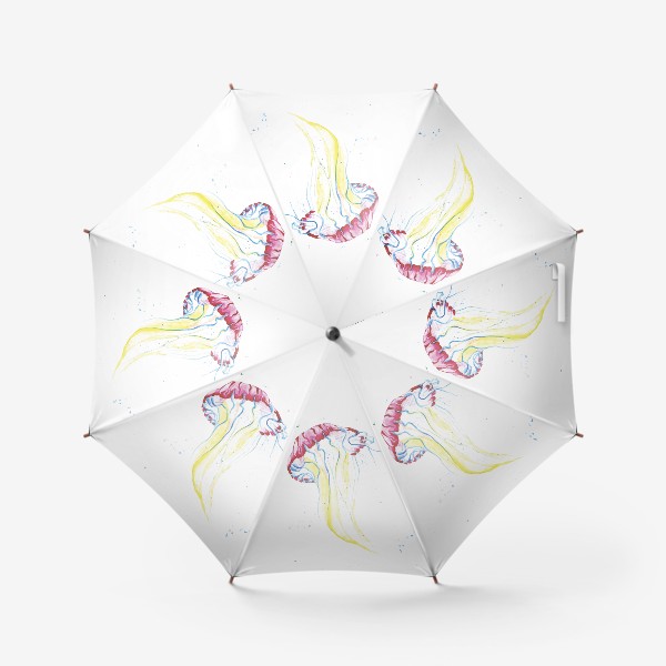 Зонт «Медуза акварелью»