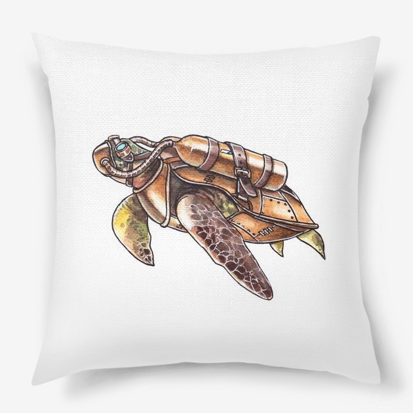 Подушка «Стимпанк черепаха»