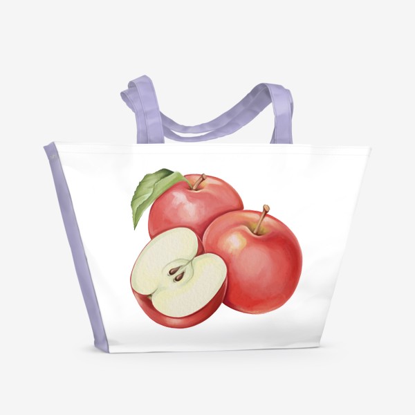 Пляжная сумка «Яблоки »