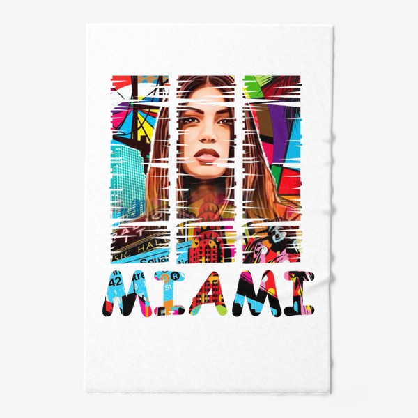 Полотенце «Miami girl - by Ziba»