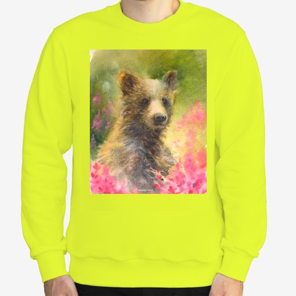 Свитшот «Медведь в цветах»