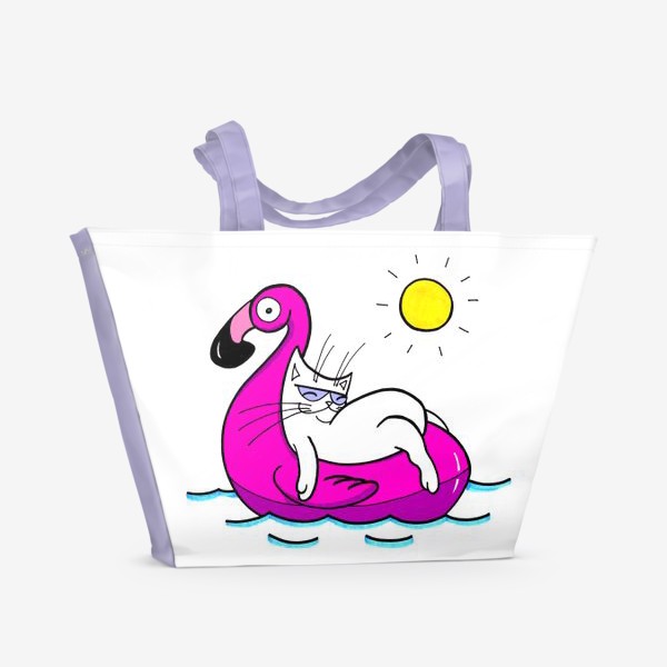 Пляжная сумка «Кот на море!»