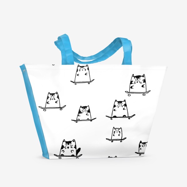 Пляжная сумка &laquo;Кошки, котики и киски&raquo;