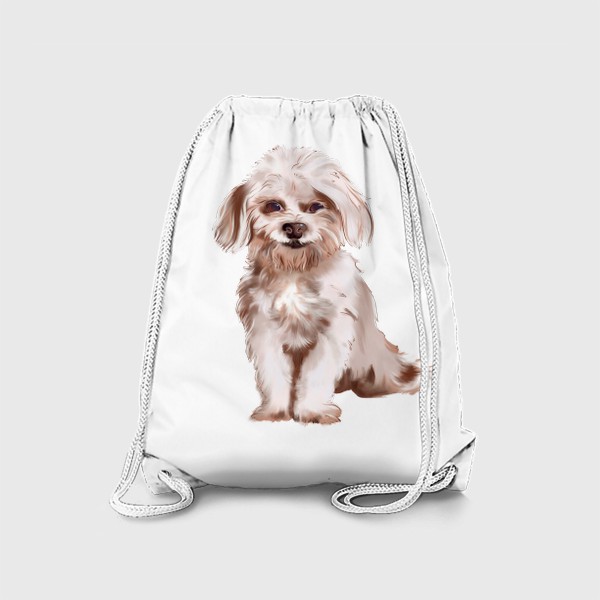 Рюкзак «Собака. Веселый белый пес.»