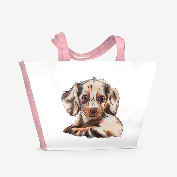 Пляжная сумка «Собака. Милый щенок»