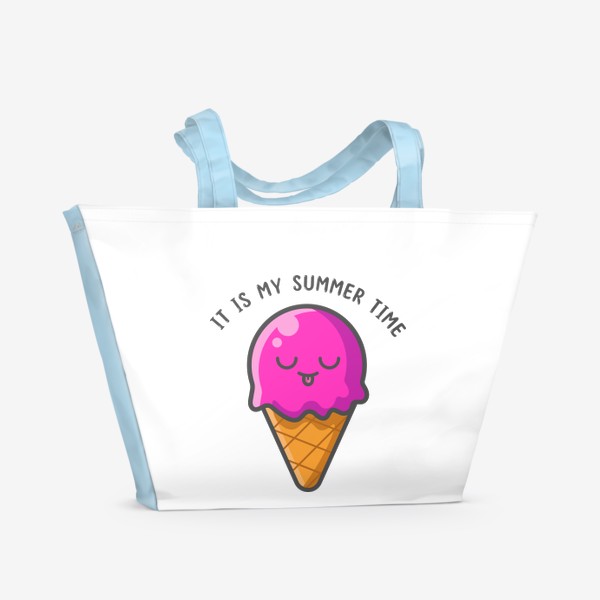 Пляжная сумка «мороженное в рожке»
