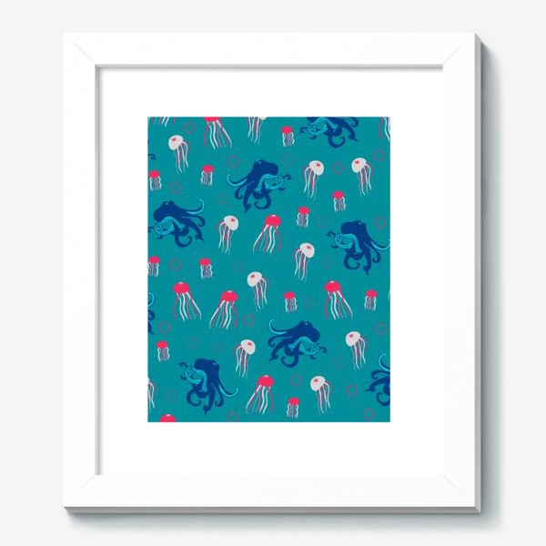 Картина «Морская жизнь: осьминог и медузы»