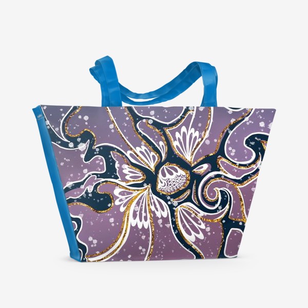 Пляжная сумка «Космический цветок»