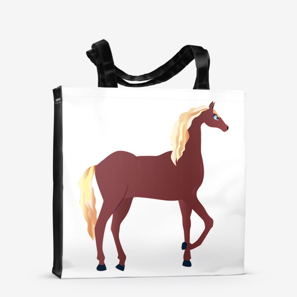 Сумка-шоппер «Детская иллюстрация Лошадь»