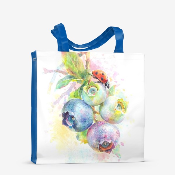 Сумка-шоппер «Акварельные ягоды, ботаника »