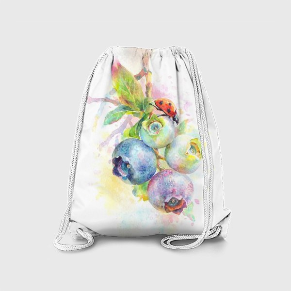 Рюкзак «Акварельные ягоды, ботаника »