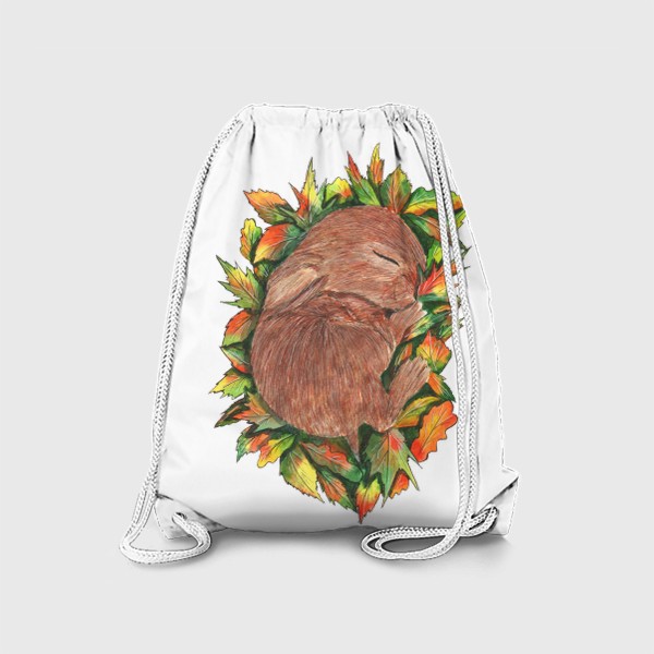 Рюкзак «Кролик в осенних листьях»
