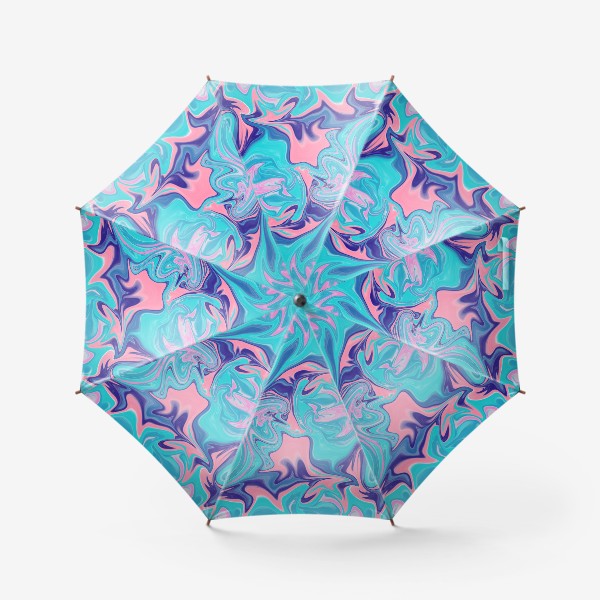 Зонт «Яркая абстракция. Текучая жидкость»