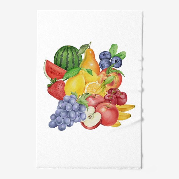 Полотенце «Фрукты, ягода, лето»