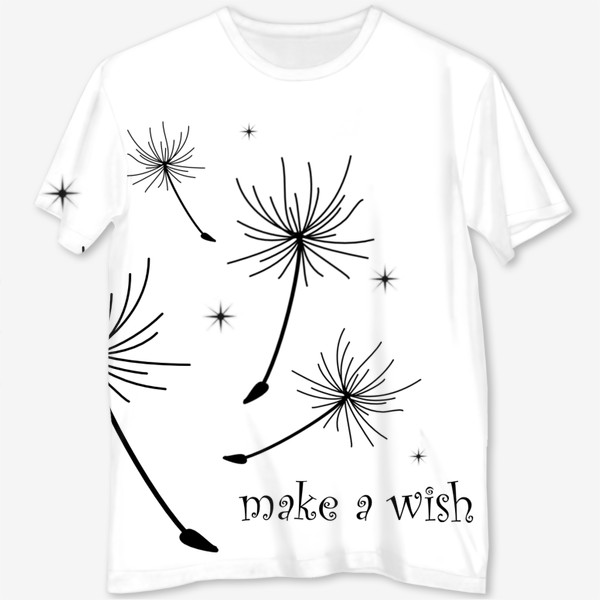 Футболка с полной запечаткой «Make a Wish - Загадай желание»