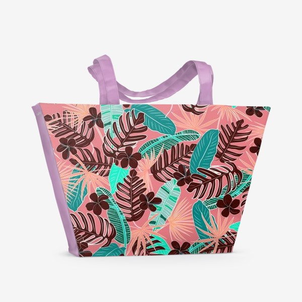 Пляжная сумка &laquo;тропические листья пальма&raquo;