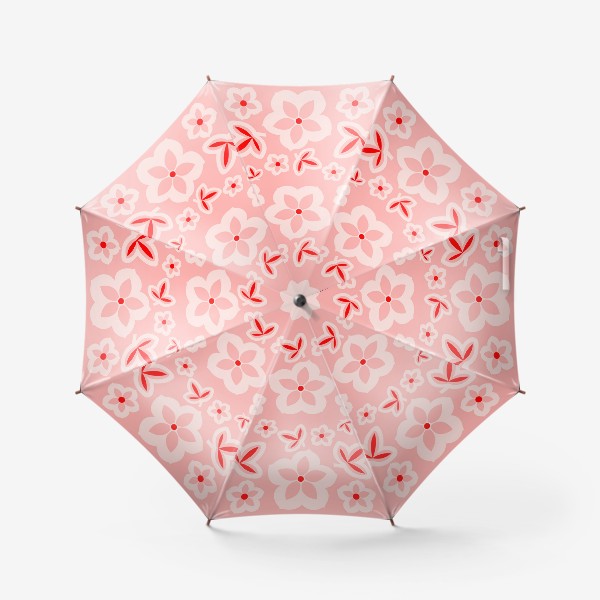 Зонт &laquo;Цветочно-лепесточный узор&raquo;