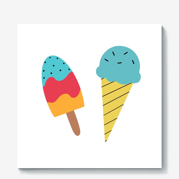 Холст «мороженое»