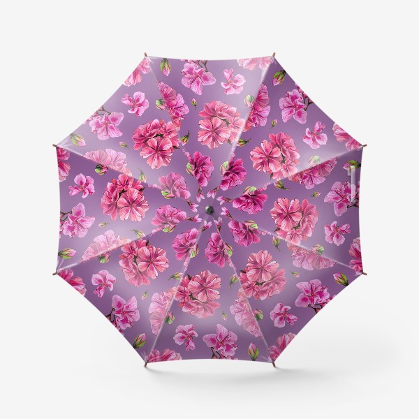 Зонт «Розовая герань»