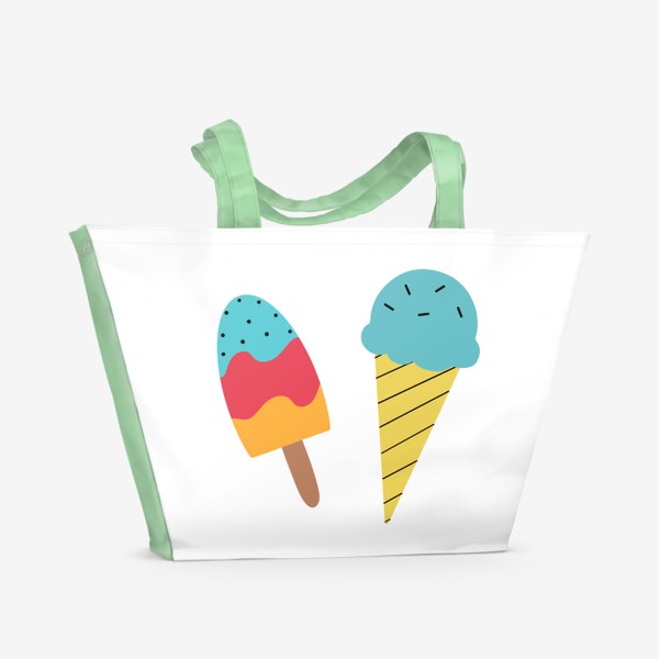Пляжная сумка &laquo;мороженое&raquo;