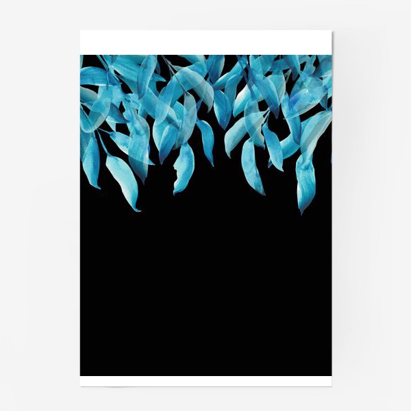 Постер «Синие листья»