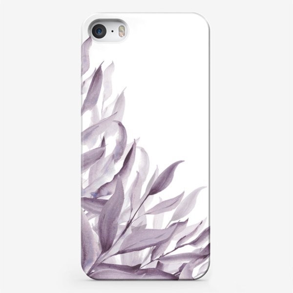 Чехол iPhone &laquo;Фиолетовые листья&raquo;