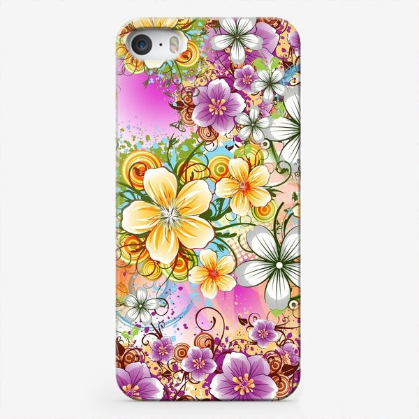 Чехол iPhone «Лето яркое, цветочное»