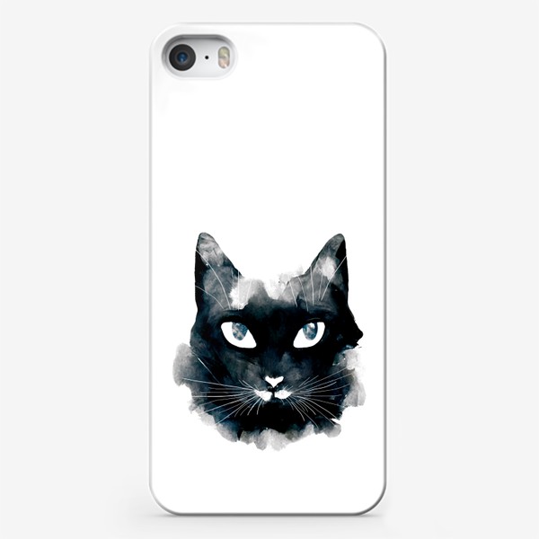Чехол iPhone «Черно-белый кот»