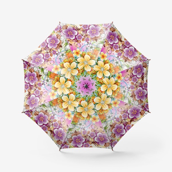 Зонт «Лето яркое, цветочное»