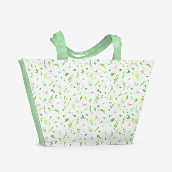 Пляжная сумка «Яблоня в цвету 3»