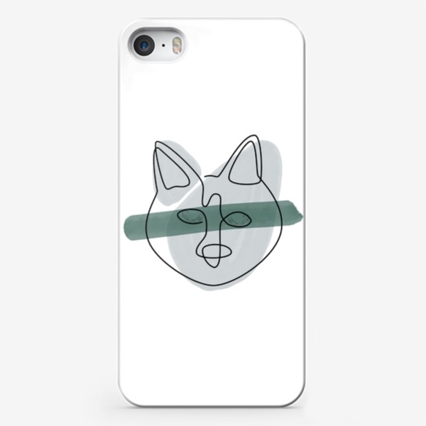 Чехол iPhone «Абстрактный серый кот»