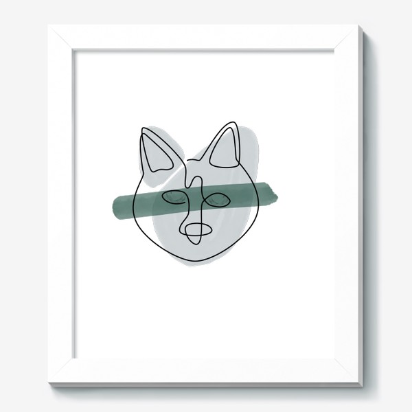 Картина «Абстрактный серый кот»