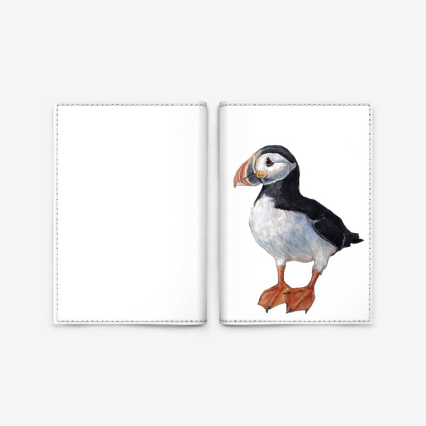 Обложка для паспорта «Морская птица тупик»