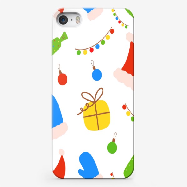 Чехол iPhone «новогодние украшения»