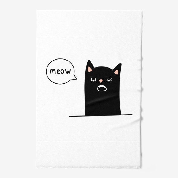 Полотенце &laquo;кот, который говорит "meow"&raquo;
