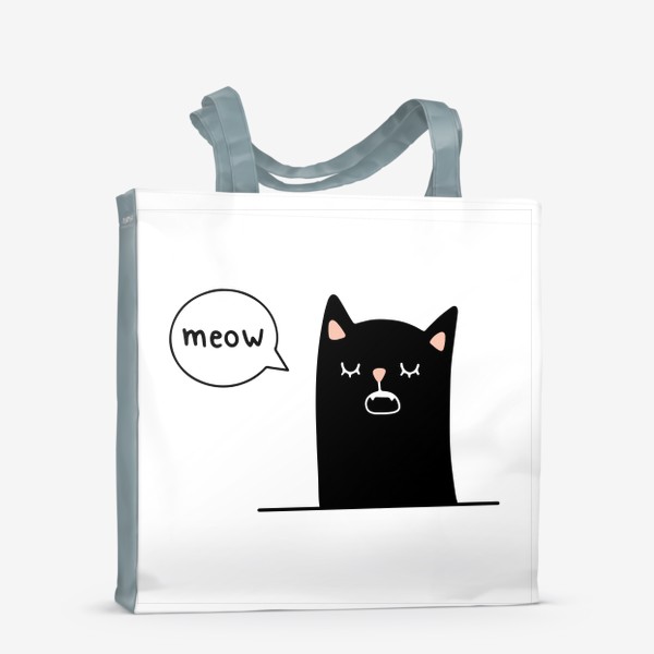Сумка-шоппер &laquo;кот, который говорит "meow"&raquo;