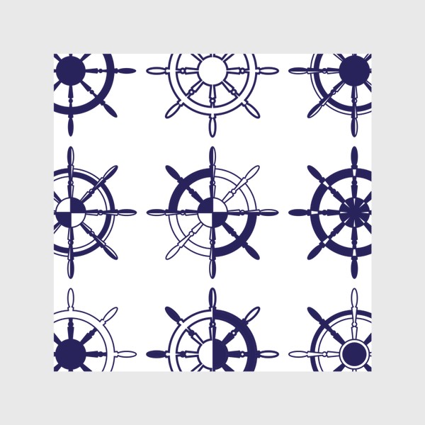 Шторы &laquo;паттерн бесшовный якоря от корабля на белом фоне орнамент &raquo;