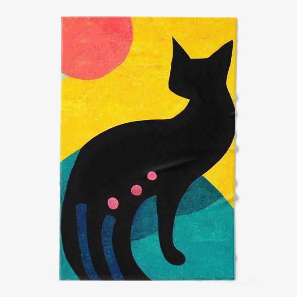 Полотенце &laquo;Абстрактный кот&raquo;