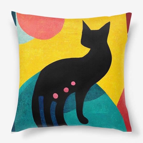 Подушка «Абстрактный кот»